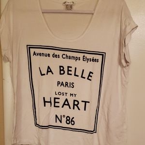 Over sized white tshirt